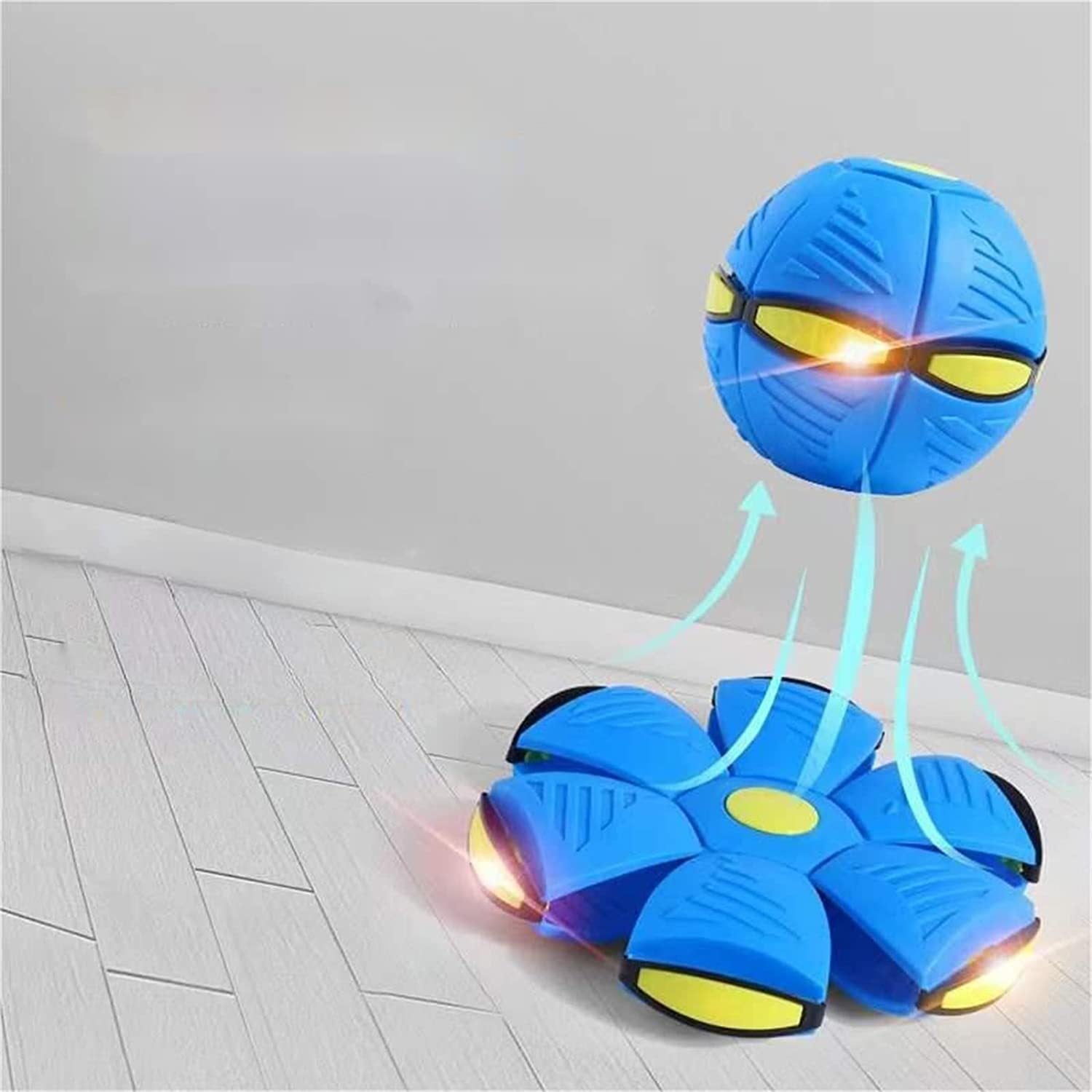 Cross-Border Pet Magic Flying Saucer Ball Dog Stepping On The Ball Foot Stepping On The Ball Luminous Deformation Vent Ball Decompression Parent-child Interaction