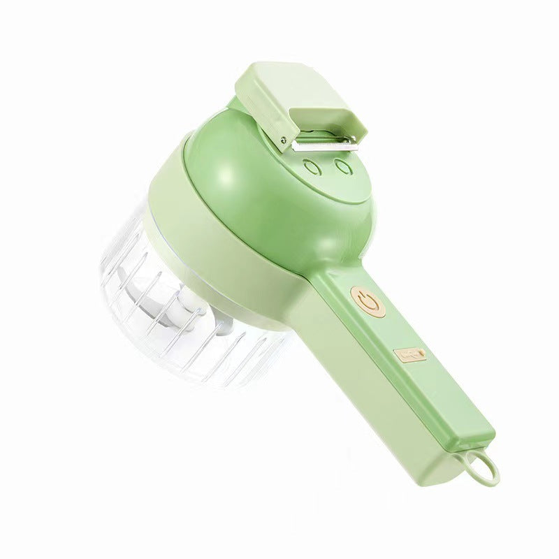 New Gatling Electric Garlic Grinding Garlic Beating Multifunctional Vegetable Cutting Artifact Peeler Potato Cut Cucumber Slice Home