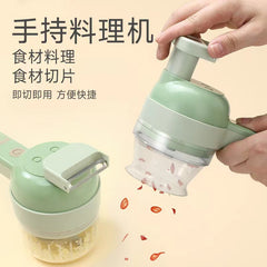 New Gatling Electric Garlic Grinding Garlic Beating Multifunctional Vegetable Cutting Artifact Peeler Potato Cut Cucumber Slice Home